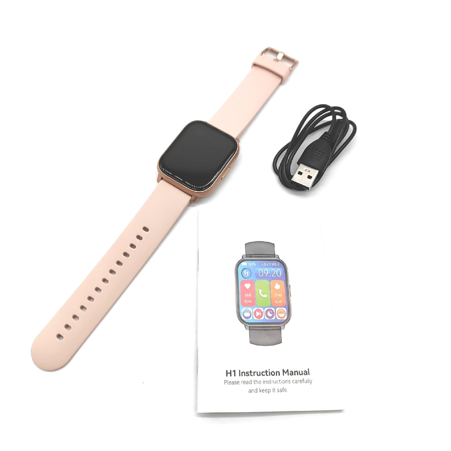 Smartwatch Damen Herren Bluetooth Telefonfunktion 185 Zoll HD Ersatzband nicht inklusive