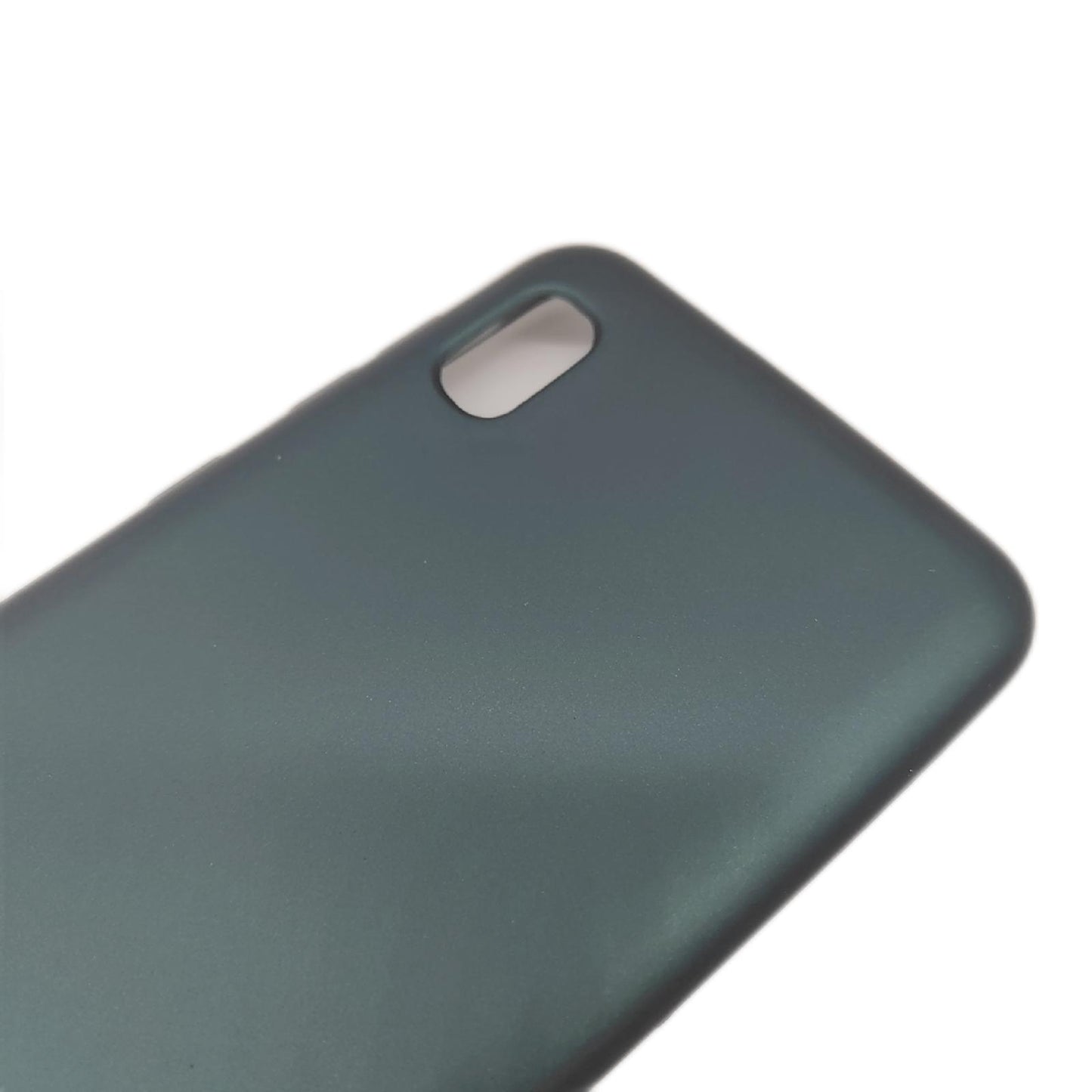 kwmobile Silikon Hülle Handy Zubehör Samsung Galaxy A10 metallisch schimmernd Petrol
