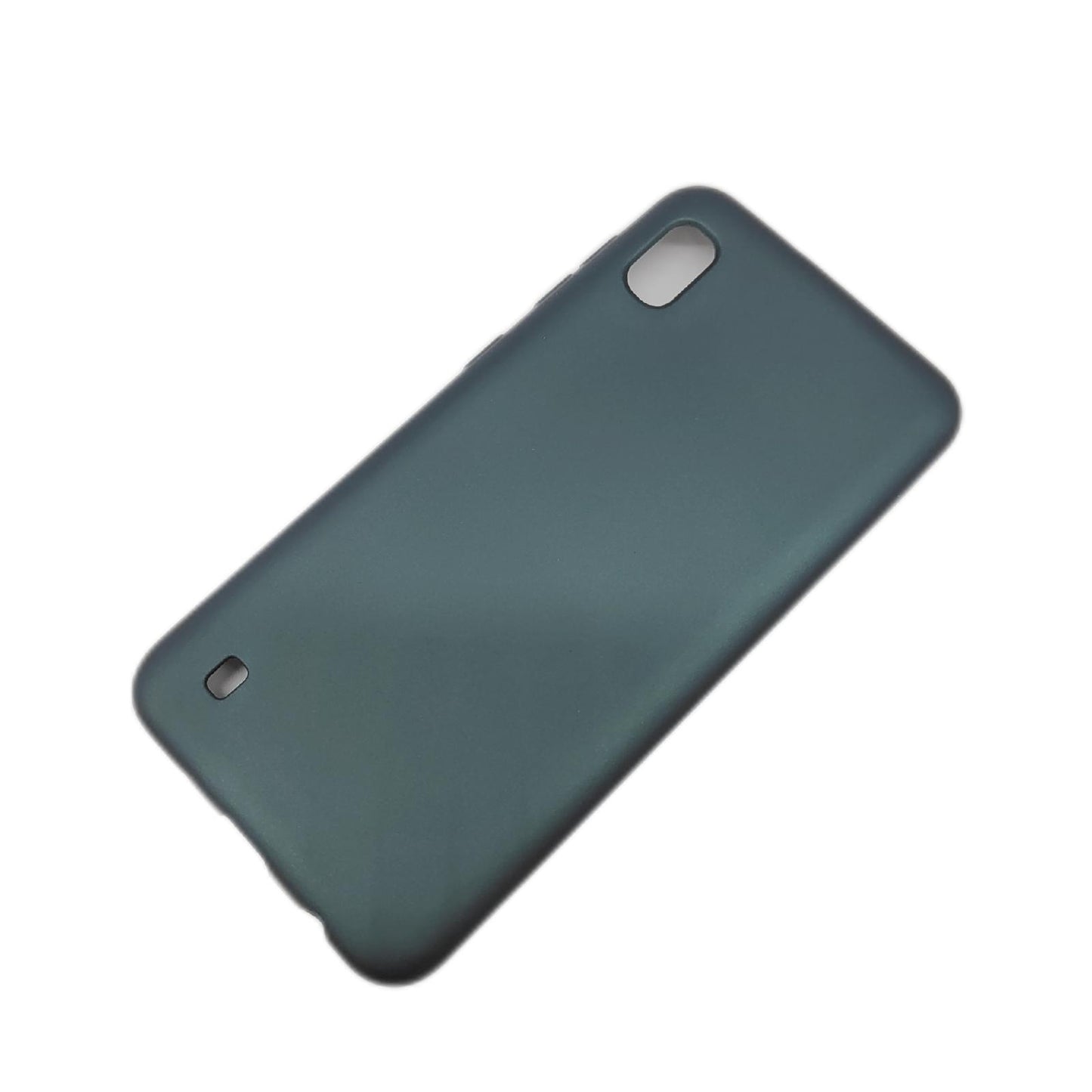 kwmobile Silikon Hülle Handy Zubehör Samsung Galaxy A10 metallisch schimmernd Petrol