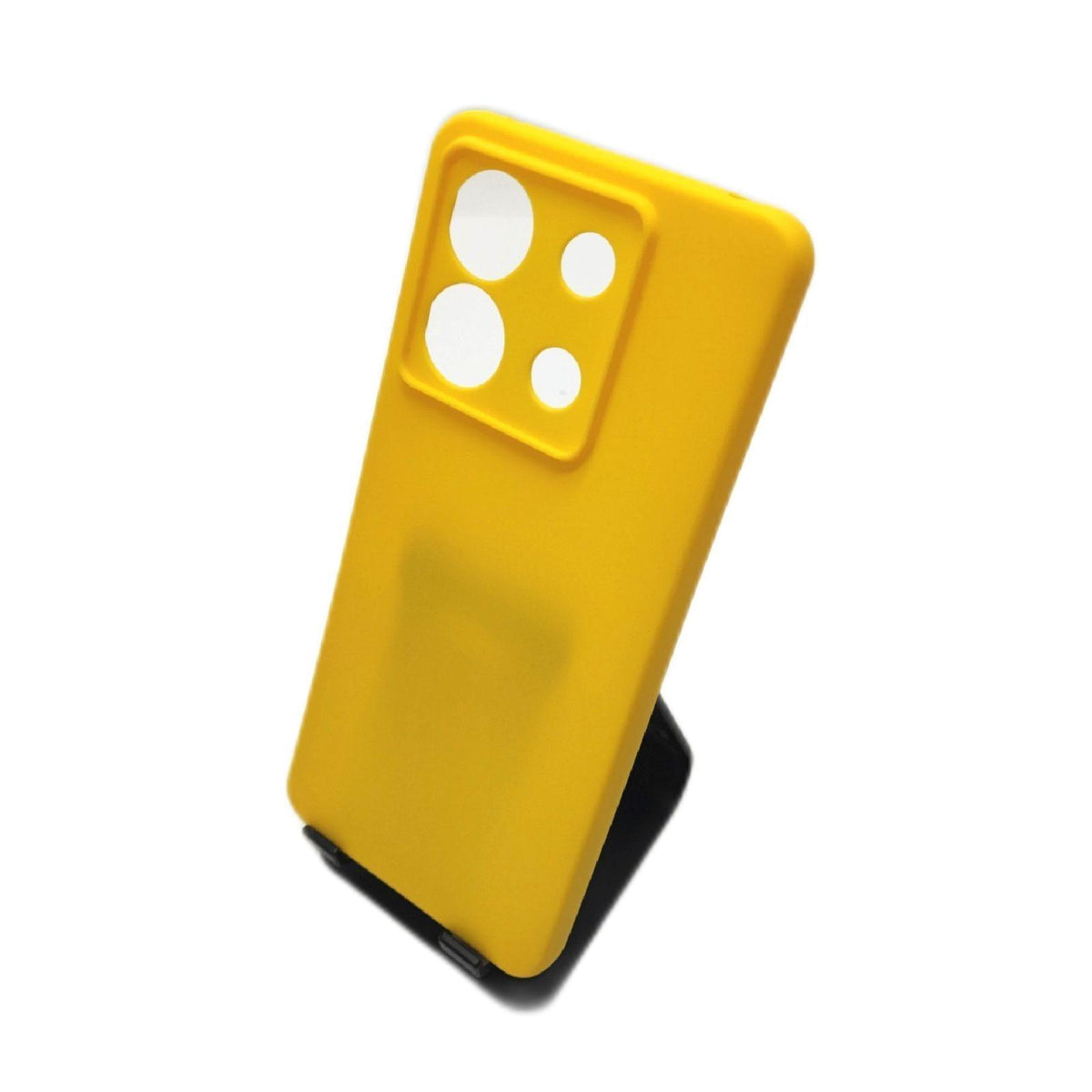 kwmobile Handyhülle für Xiaomi Redmi Note 13 Pro 5G / Poco X6 5G Hülle - weiches Handy Silikon Case - Schutzhülle Cover - Strahlend Gelb