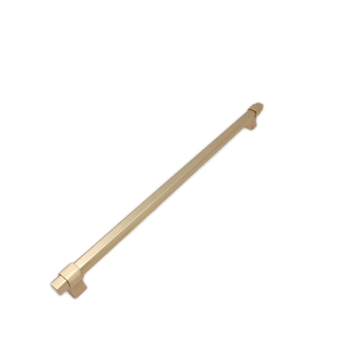 GTV - Möbelgriff IMPERIAL | Griff Griffe Möbelgriffe | Lange 35,4 cm| Bohrlochabstand 32 cm | ZnAl |Gold gebürstet