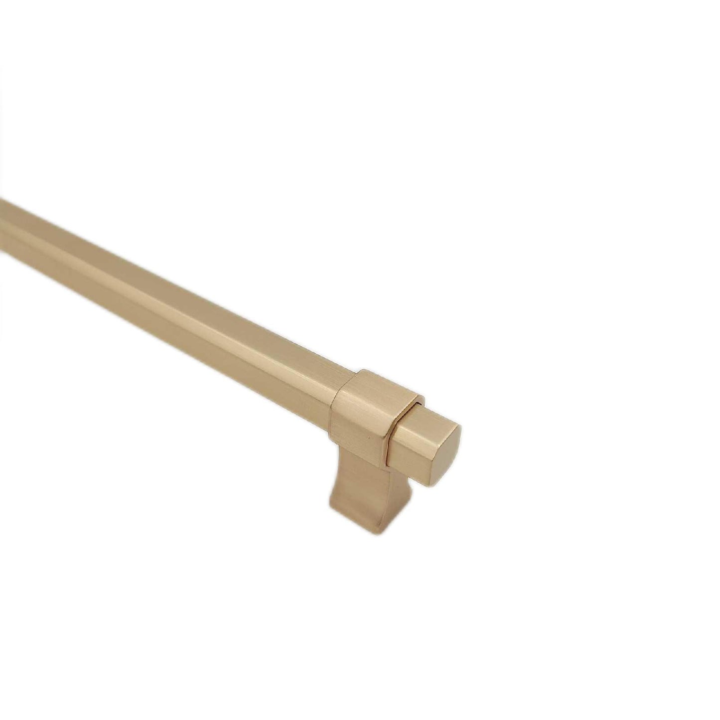 GTV - Möbelgriff IMPERIAL | Griff Griffe Möbelgriffe | Lange 35,4 cm| Bohrlochabstand 32 cm | ZnAl |Gold gebürstet