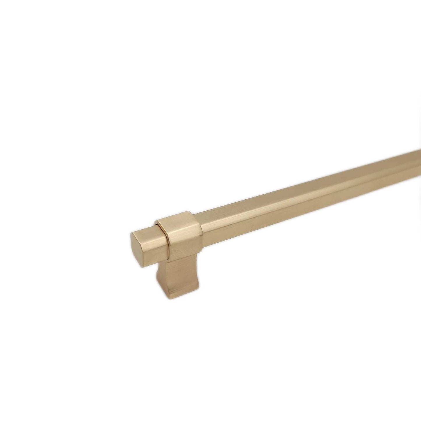GTV - Möbelgriff IMPERIAL | Griff Griffe Möbelgriffe | Lange 35,4 cm| Bohrlochabstand 32 cm | ZnAl |Gold gebürstet