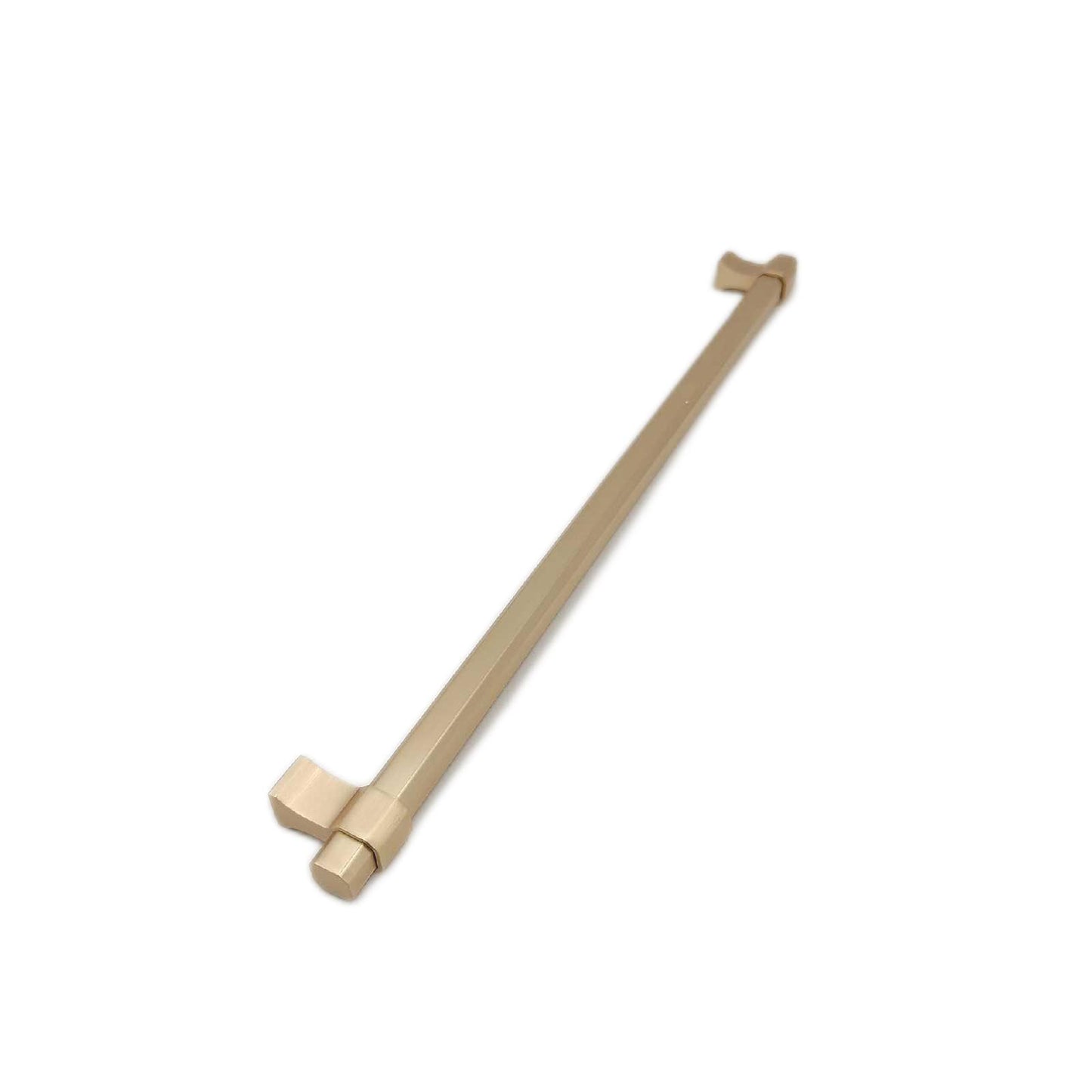 GTV - Möbelgriff IMPERIAL | Griff Griffe Möbelgriffe | Lange 35,4 cm| Bohrlochabstand 32 cm | ZnAl |Gold gebürstet