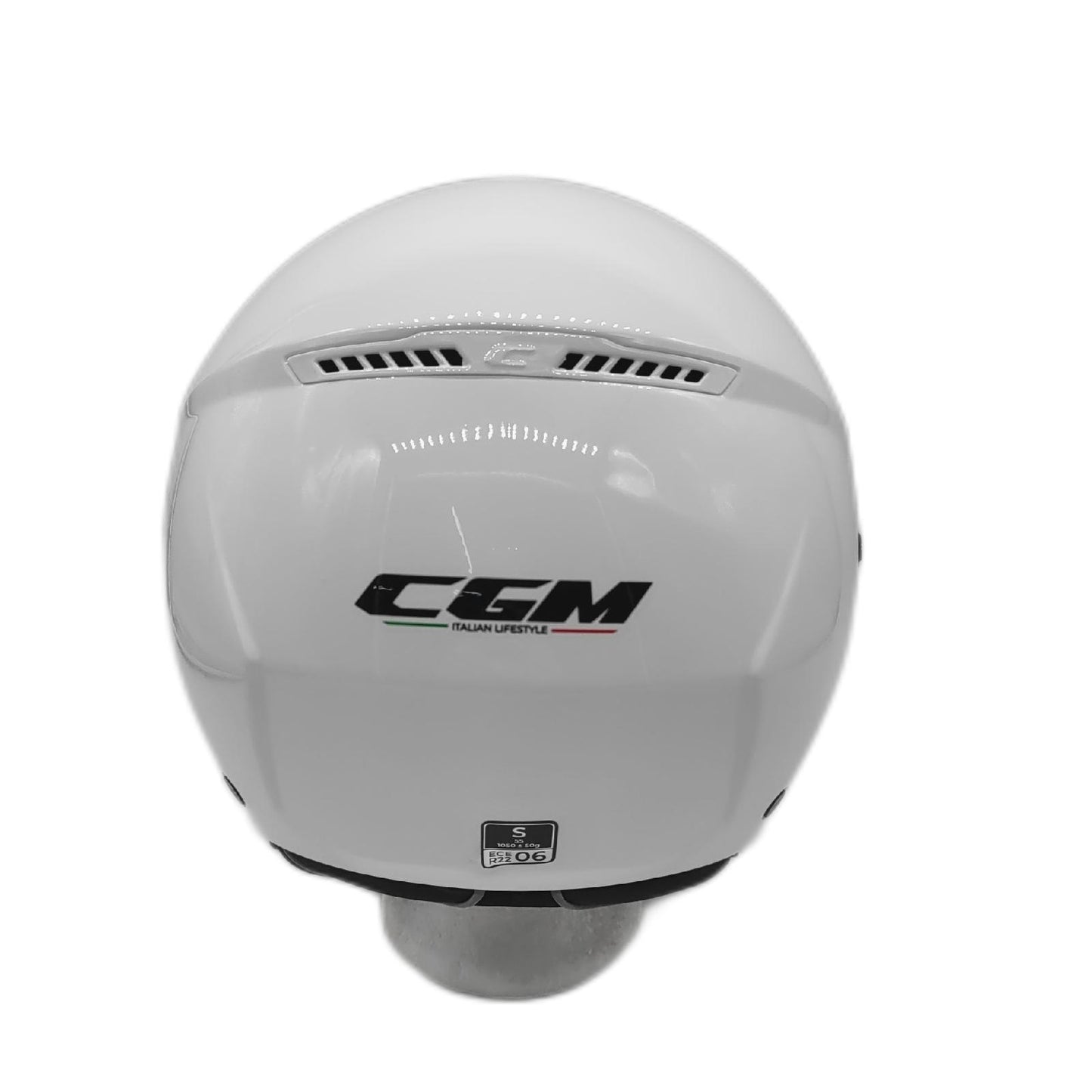 CGM Jethelm Schutzhelm Motorrad Zubehör Mono Weiß 167A für Skater Größe S