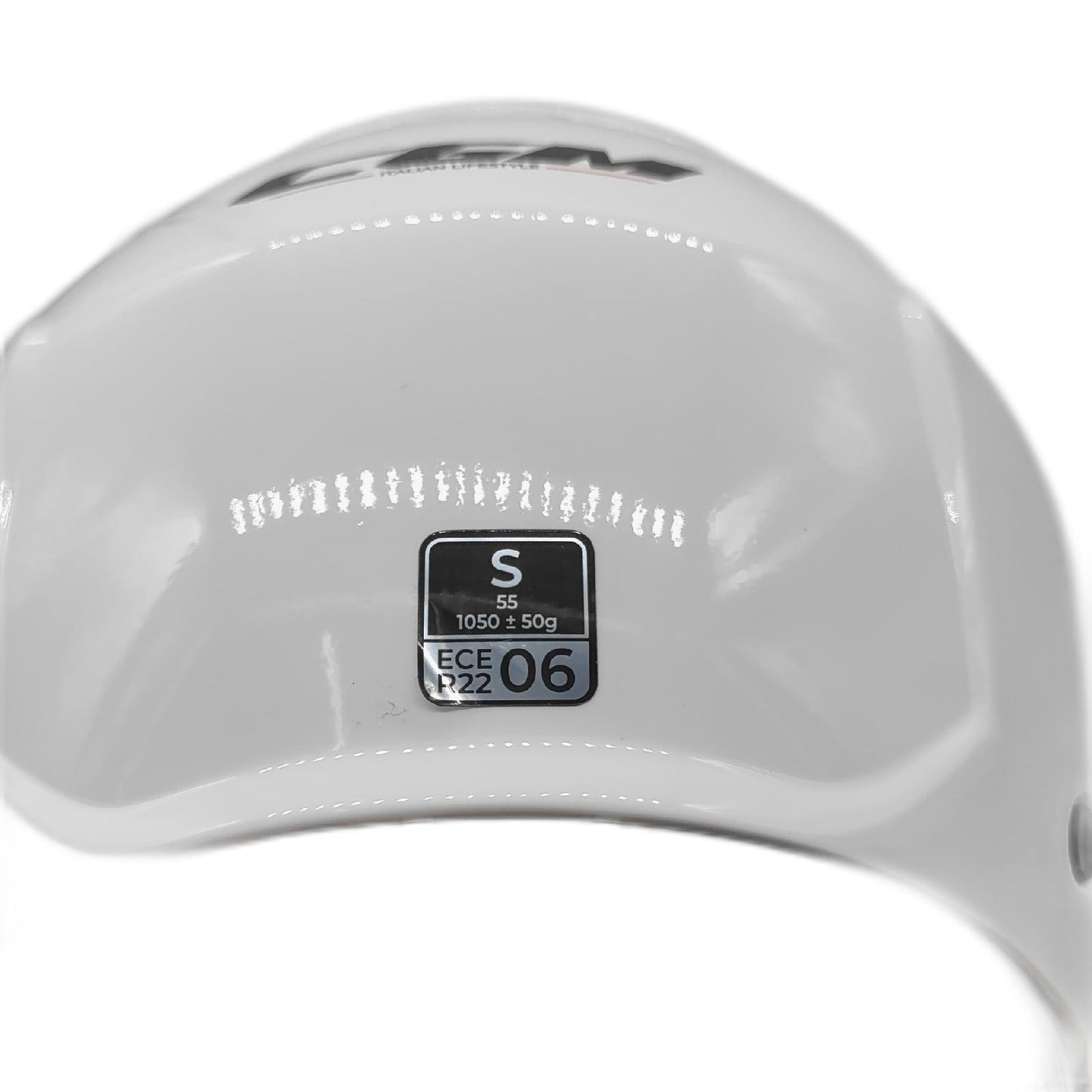 CGM Jethelm Schutzhelm Motorrad Zubehör Mono Weiß 167A für Skater Größe S