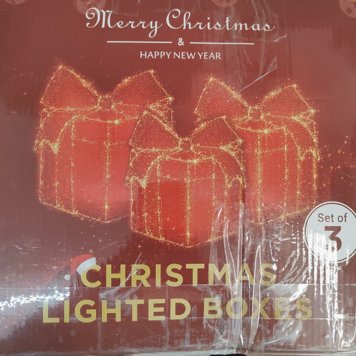 Quntis LED Lichterkette Weihnachtsbeleuchtung Set 3 Stück Dekoration Strombetrieb