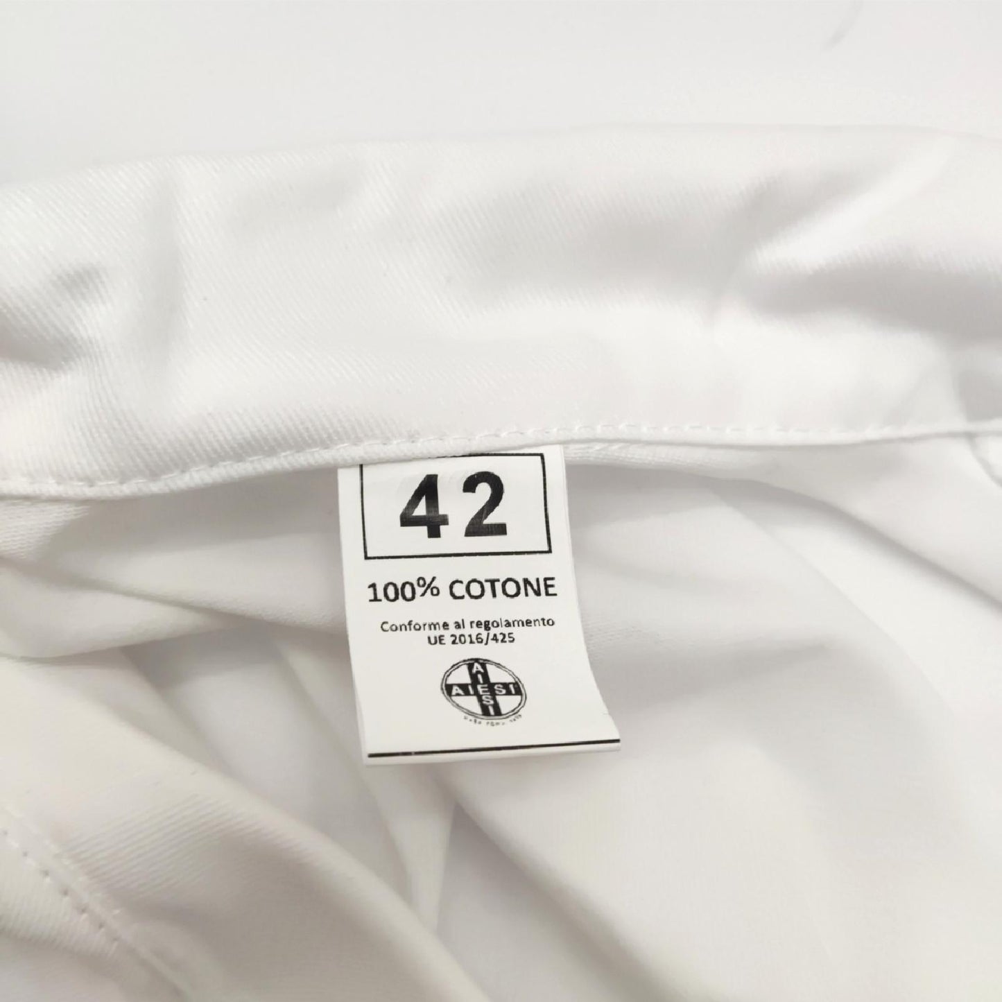AIESI® Arztkittel Laborkittel damen weiß medizin labor aus baumwolle sanforized größe 42
