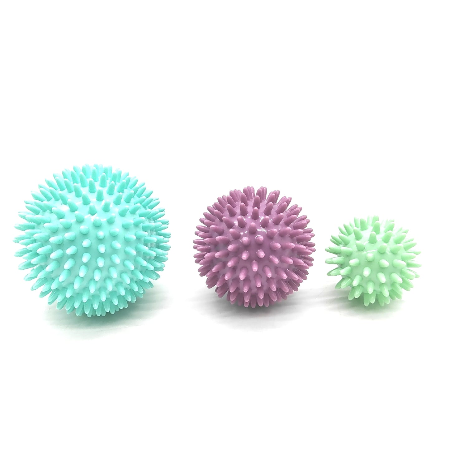 ResultSport Igelball Massageball Set mit Noppen für Rücken, Beine, Füße & Hände Muskelmassage - 6cm, 8cm und 10cm - Triggerpunkt Massagebälle, Stress Reflexzonen, Myofaszialer Ball, Rollerball