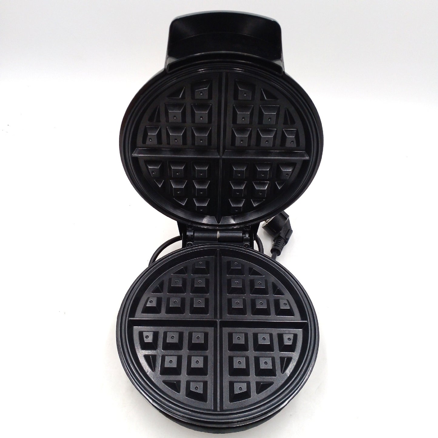Amazon Basics Belgisches Waffeleisen runder 20cm Keramik-Antihaftplatte Waffle