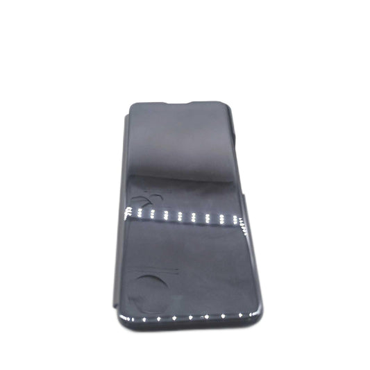 LIUZIHAN Hülle für Xiaomi Poco X6 5G. Smart Case, Tasche Smart Spiegelüberzug Sleep Flip Leder Tasche Smart Leder Tasche Schutzhülle für Xiaomi Poco X6 5G.Schwarz