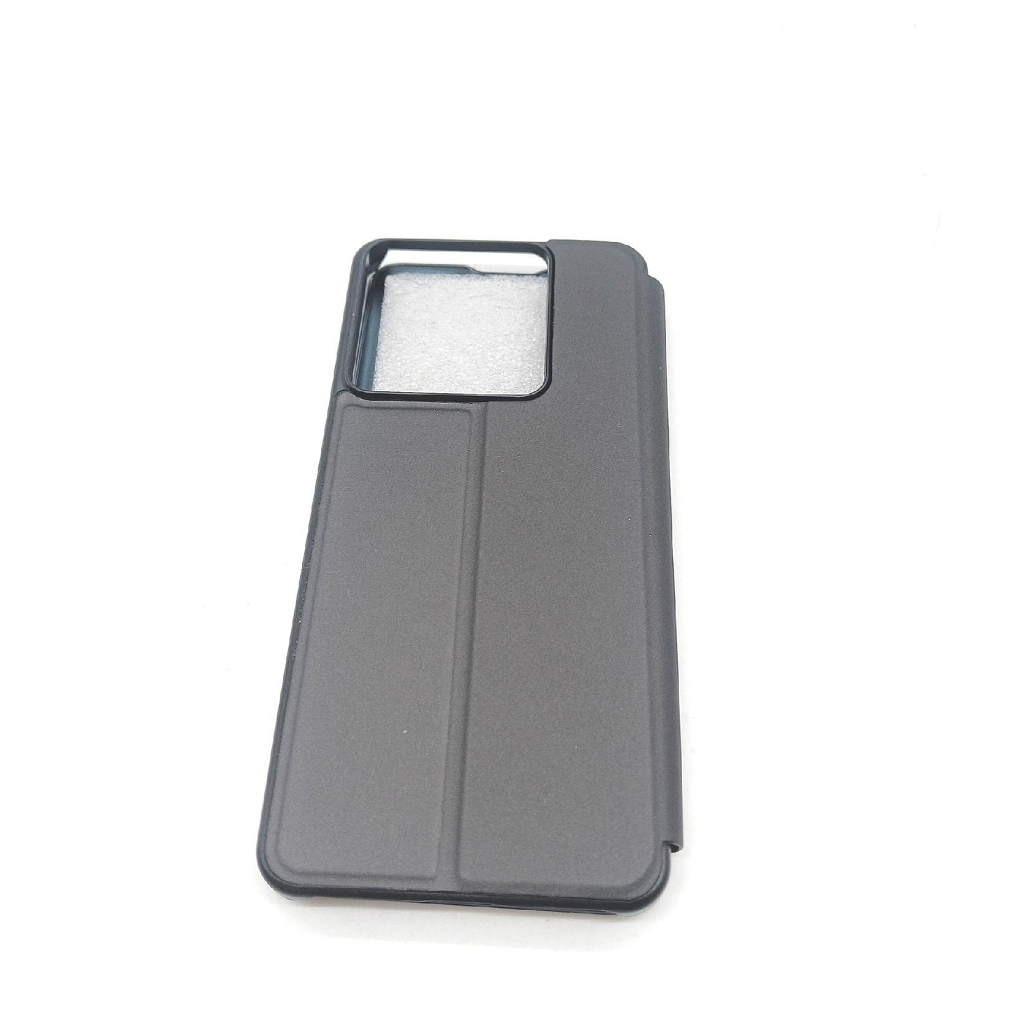 LIUZIHAN Hülle für Xiaomi Poco X6 5G. Smart Case, Tasche Smart Spiegelüberzug Sleep Flip Leder Tasche Smart Leder Tasche Schutzhülle für Xiaomi Poco X6 5G.Schwarz