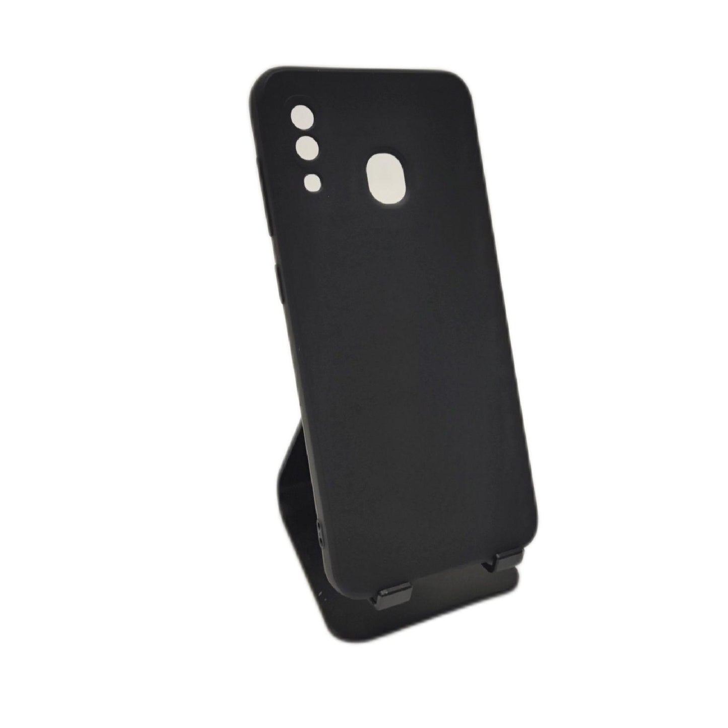 RankOne Hülle für Samsung Galaxy A20 / A30 / M10S (6.4" Inches) Weiche TPU Silikonhülle - Schwarz
