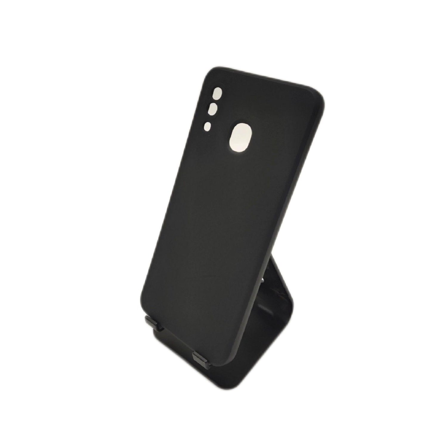 RankOne Hülle für Samsung Galaxy A20 / A30 / M10S (6.4" Inches) Weiche TPU Silikonhülle - Schwarz