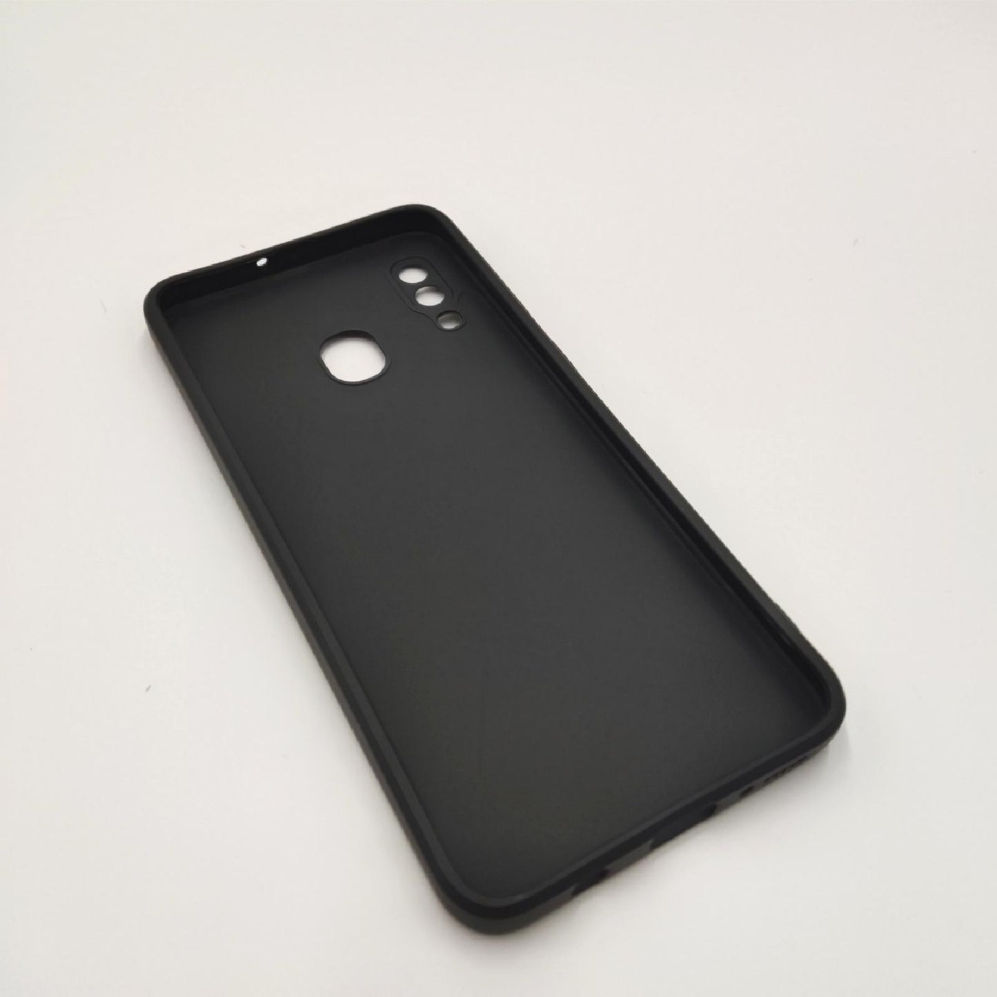 RankOne Hülle für Samsung Galaxy A20 / A30 / M10S (6.4" Inches) Weiche TPU Silikonhülle - Schwarz
