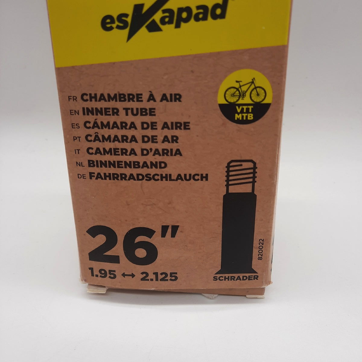 esKapad 26 Zoll x 1 95 bis 2 125 Zoll Fahrradventil  Mountainbike  Unisex  Erwachsene  Schwarz