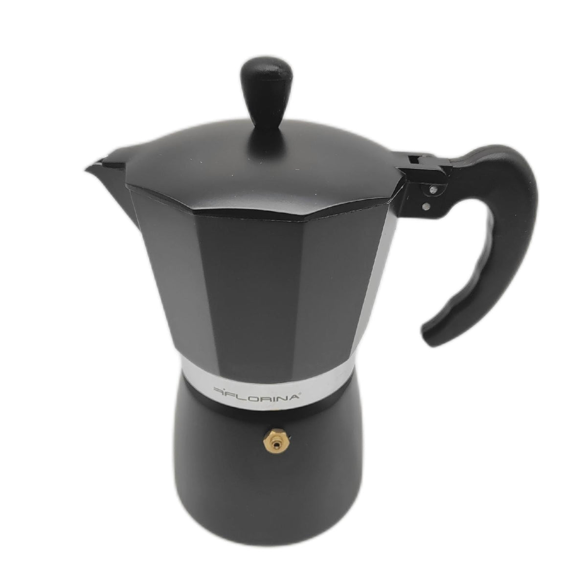 FLORINA Aluminium Espressokocher 6 Tassen 300 ml I Herdplatten Espressomaschine