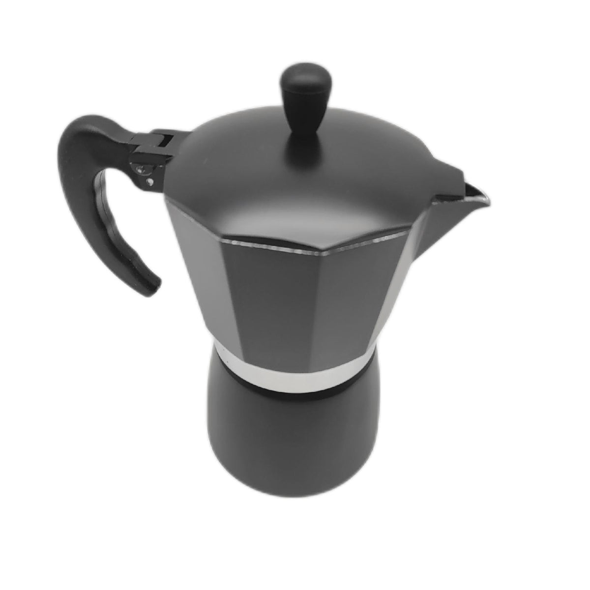 FLORINA Aluminium Espressokocher 6 Tassen 300 ml I Herdplatten Espressomaschine