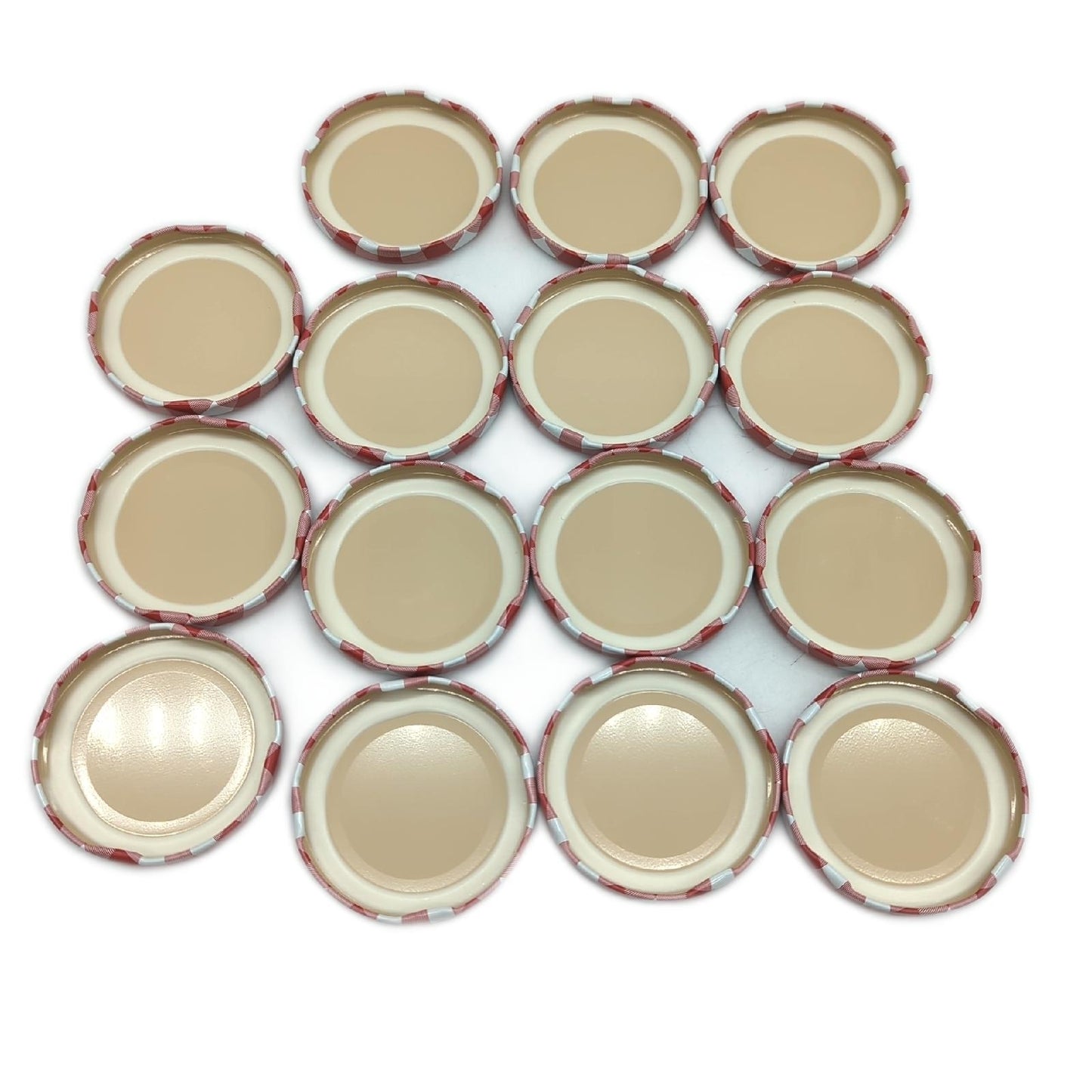 Westmark Schraubdeckel Einmachzubehör Dichtverschluss ø 66 mm weißblech 15 Stück Twist Off Deckel für Einmachgläser