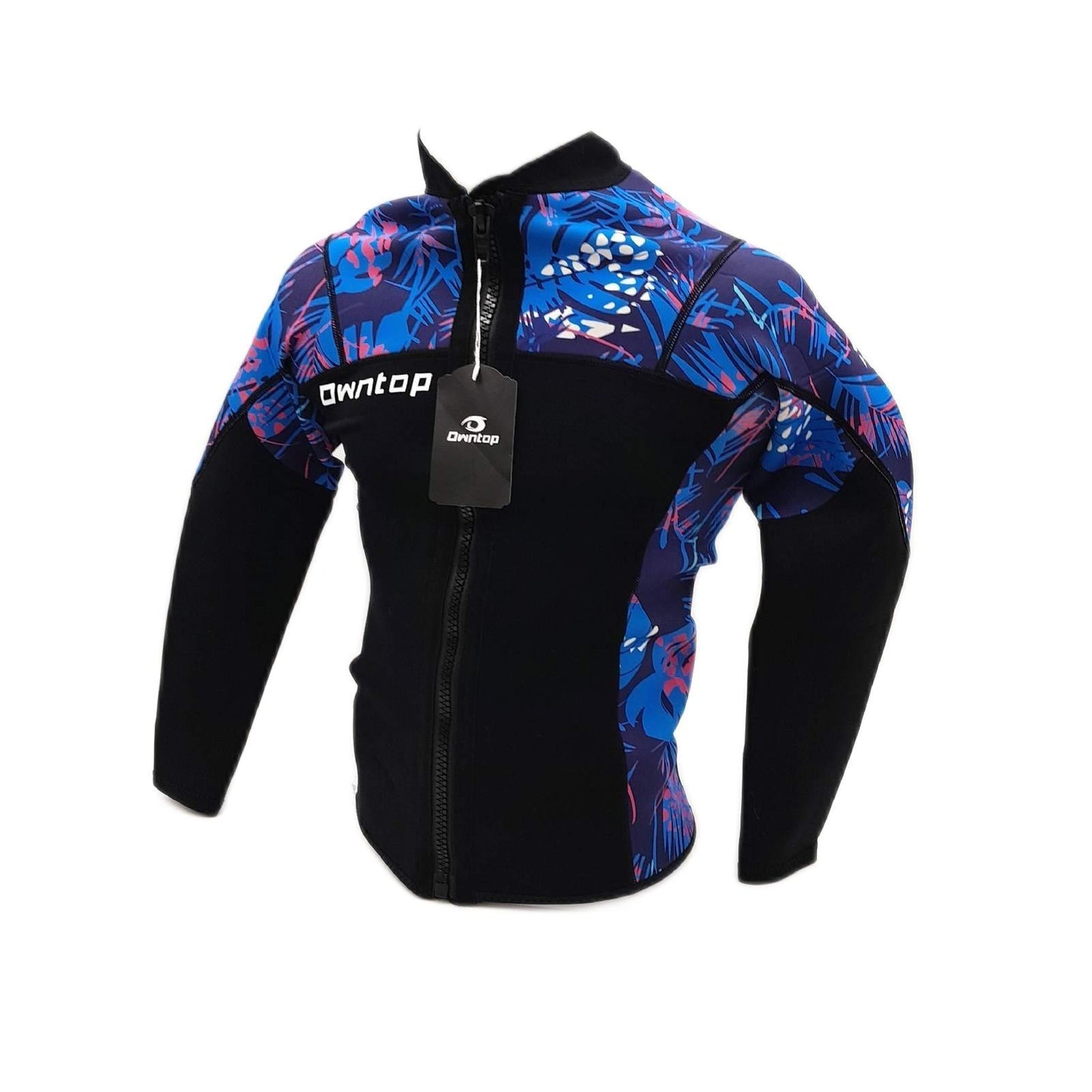 Owntop Neoprenanzug Damenanzug Wassersport Frontreißverschluss Ultra Dehnbar Langarm