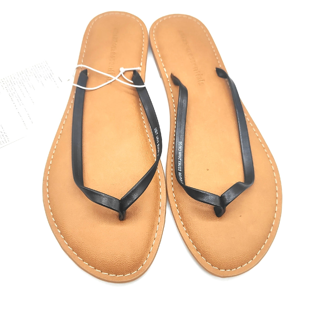 Amazon Essentials SANDAL Damen Zehentrenner Flip Flop Sandale Schwarz Gr 375 EU