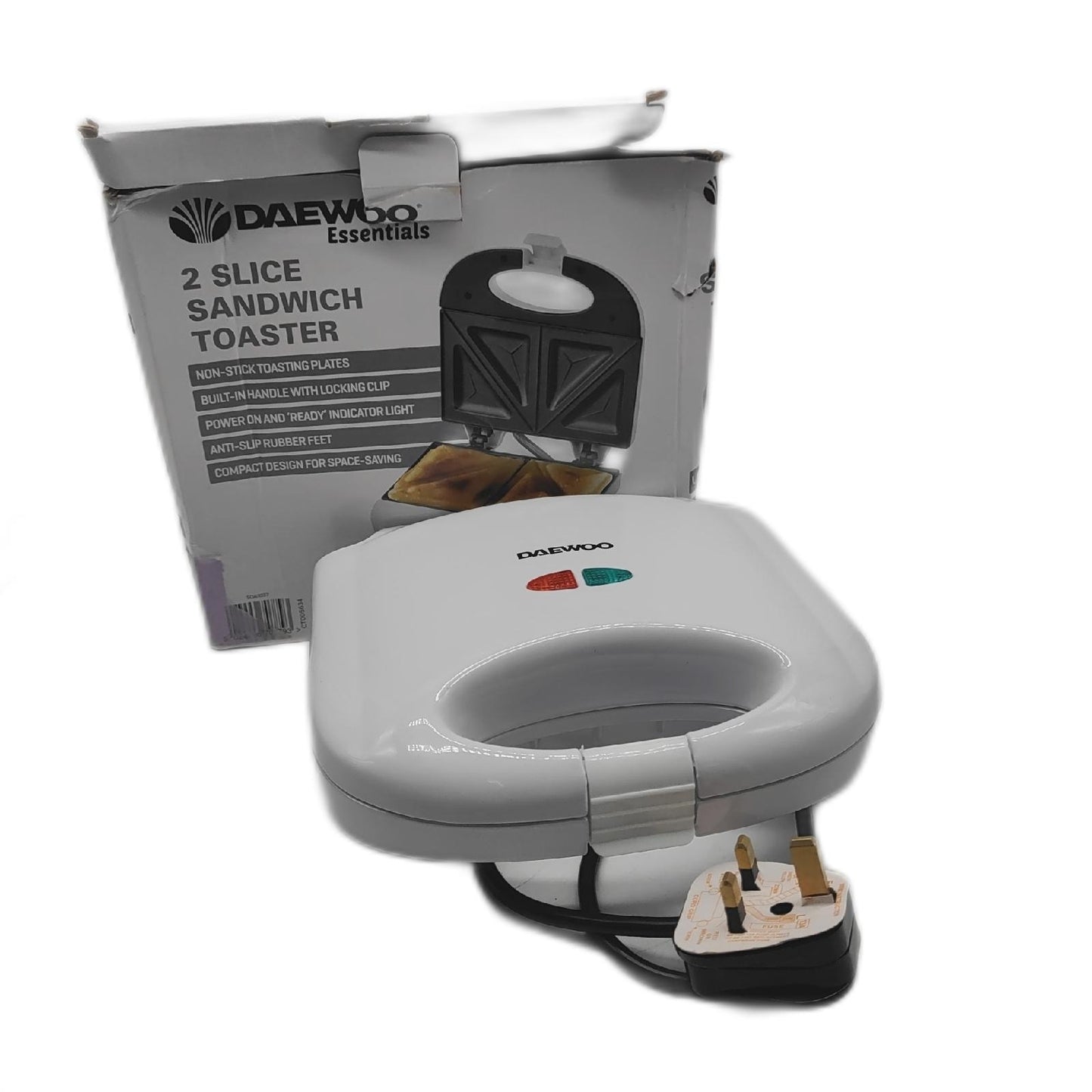 Fine Elements Sandwichtoaster Küchengeräte SDA1037 2 Portionen einfach schnell praktisch