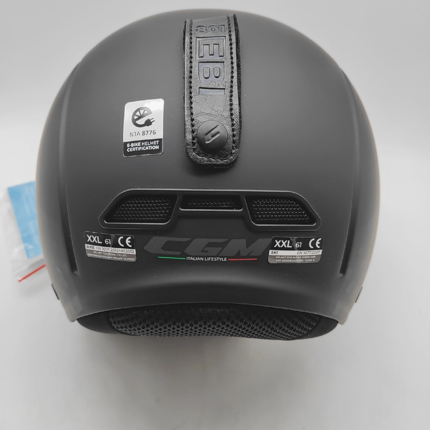 CGM Skihelm Sportausrüstung Winter Schutz Schwarz Grau Passform XXL 61 cm leicht und sicher