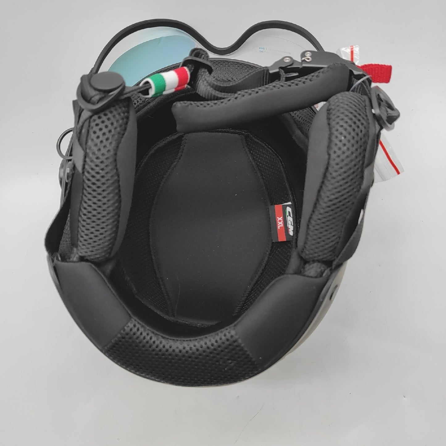 CGM Skihelm Sportausrüstung Winter Schutz Schwarz Grau Passform XXL 61 cm leicht und sicher