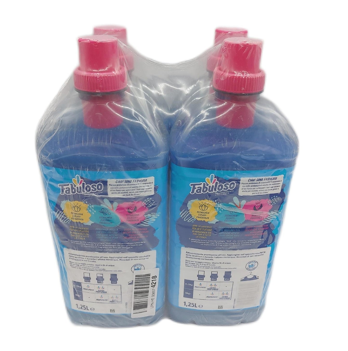 Fabuloso Weichspüler Haushalt Wäsche Fresh Morning Duft Konzentriert 4x125