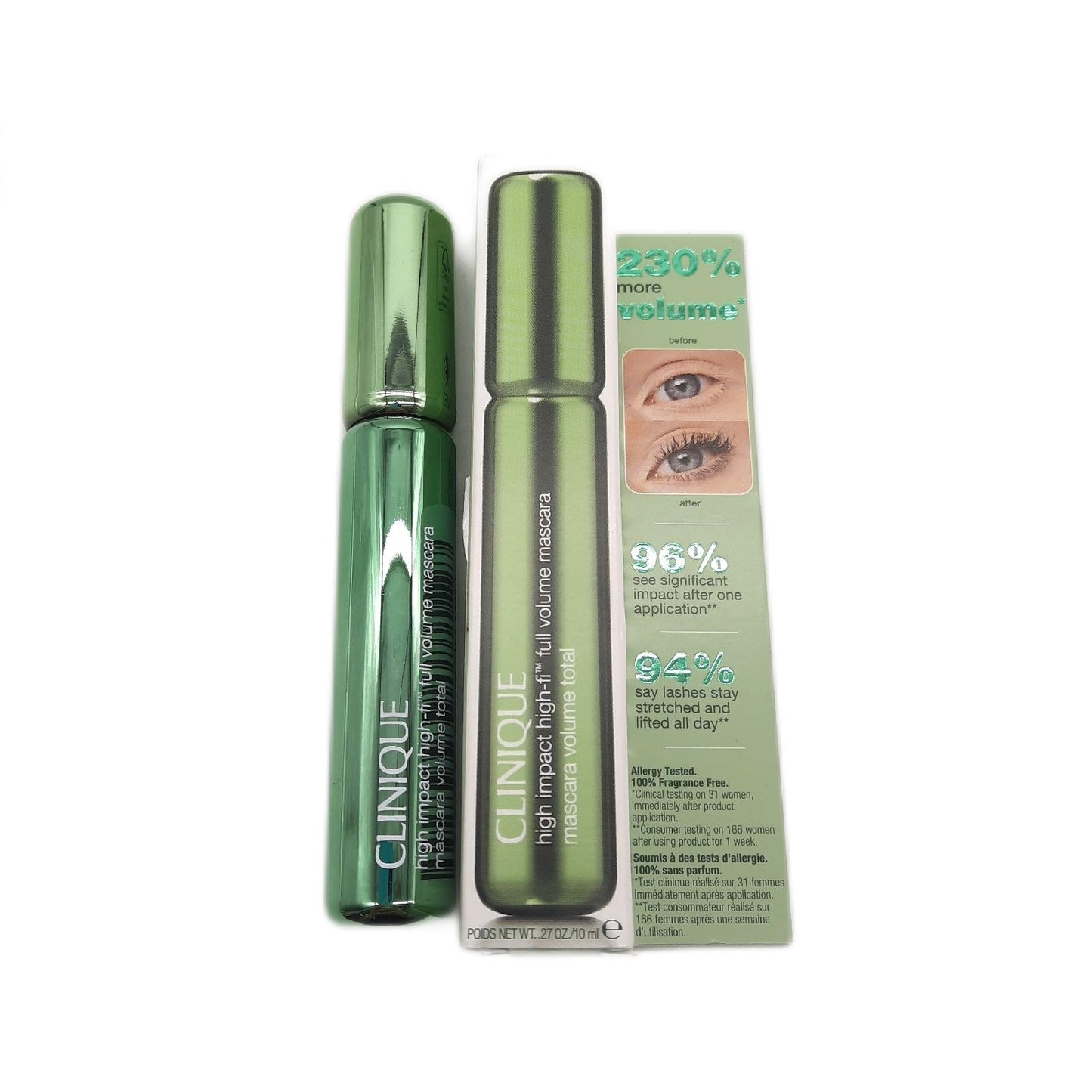 Clinique Mascara Make up High Impact High Fi Full Volume Schwarz 10 ml Pflege