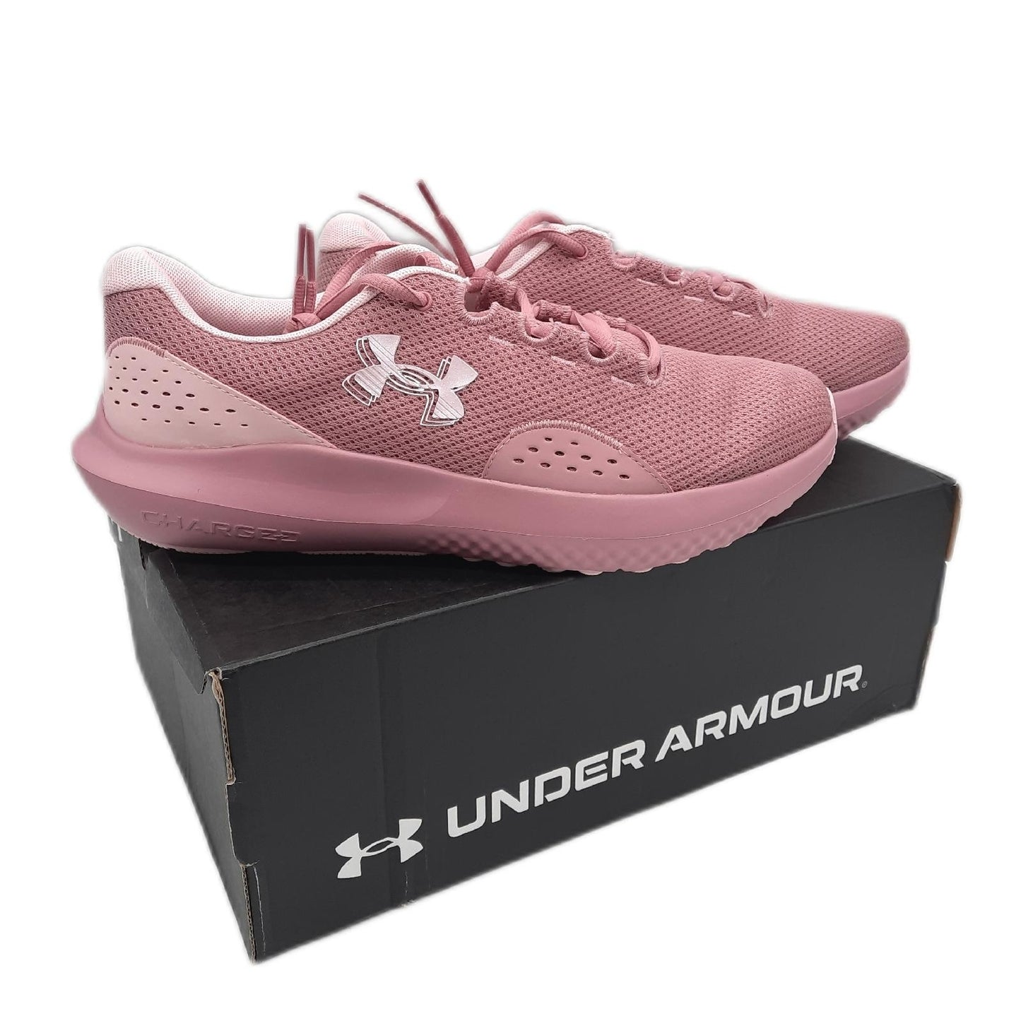 Under Armour Laufschuhe Damen Sportschuhe UA W Charged Surge 4 Pink Elixir Prime Komfort Dämpfung
