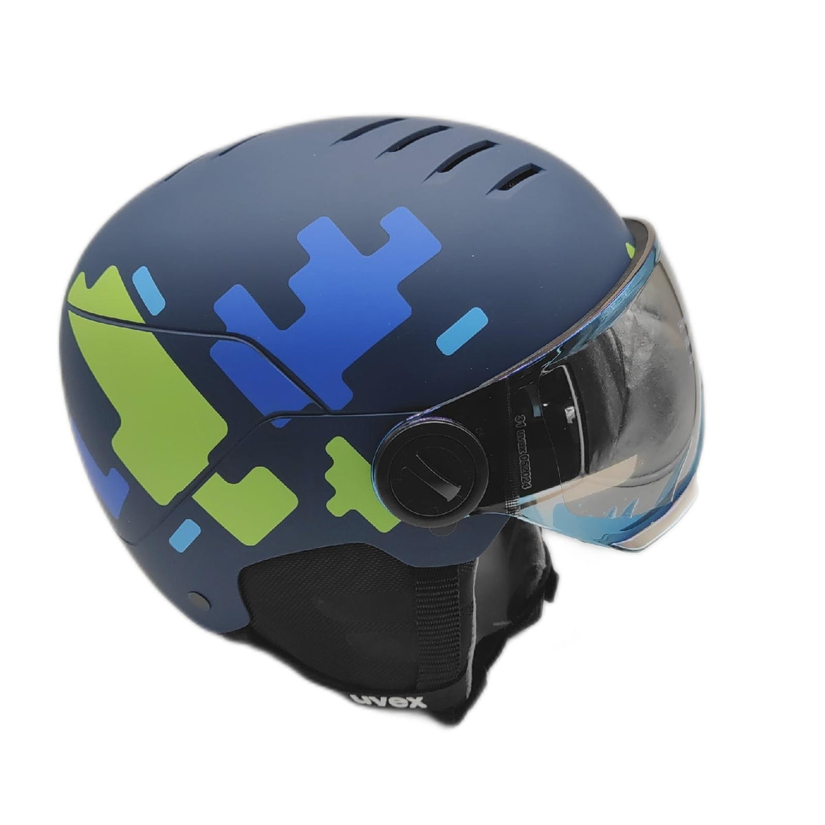 Uvex Skihelm Kinder Schutzbekleidung Rocket jr Schneeoptimiert Schutzschild Visier Kategorie