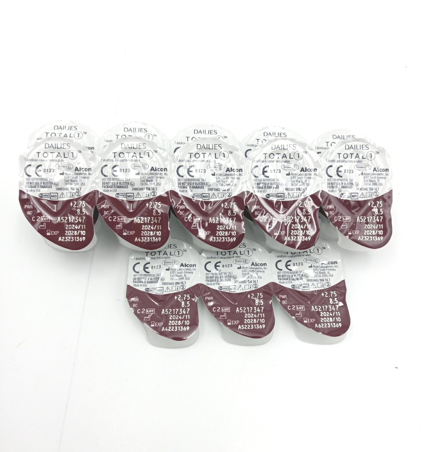 Dailies Total 1 Tageskontaktlinsen 28 Stuck 275 BC 85 mm