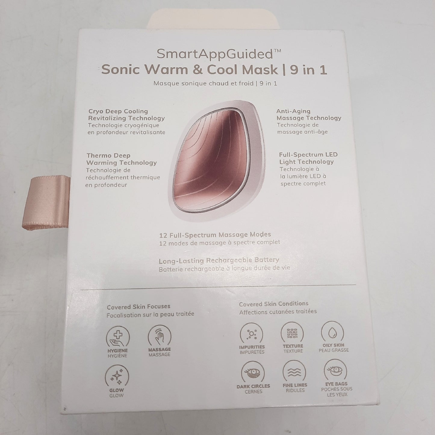 GESKE LED Gesichtsmaske Beauty Gerät SmartAppGuided Sonic Warm n Cool 9 in