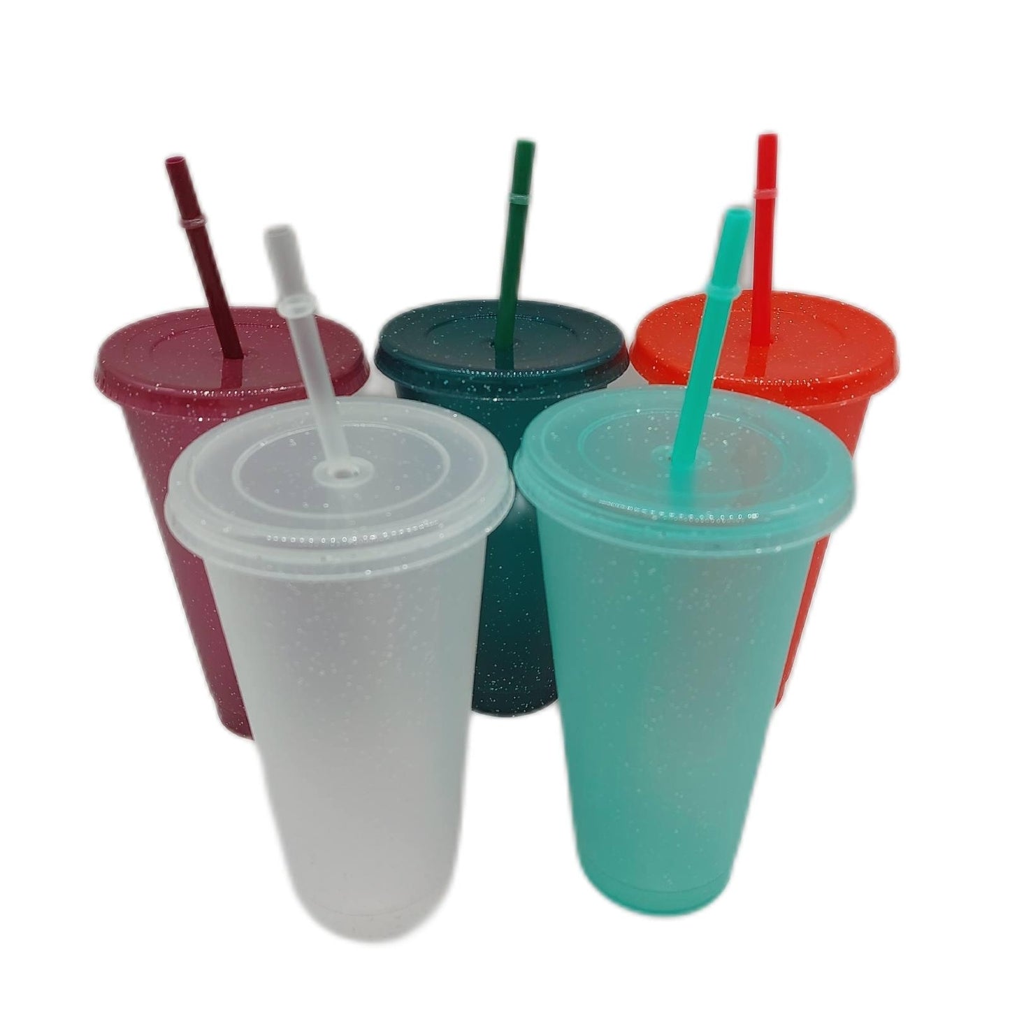 Plastikbecher Set Camping Geschirr Outdoor Zubehör Picknick wiederverwendbar 5x