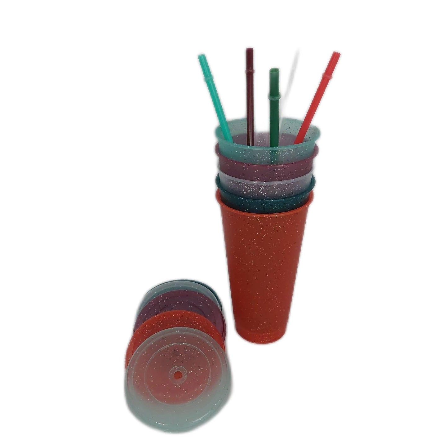 Plastikbecher Set Camping Geschirr Outdoor Zubehör Picknick wiederverwendbar 5x