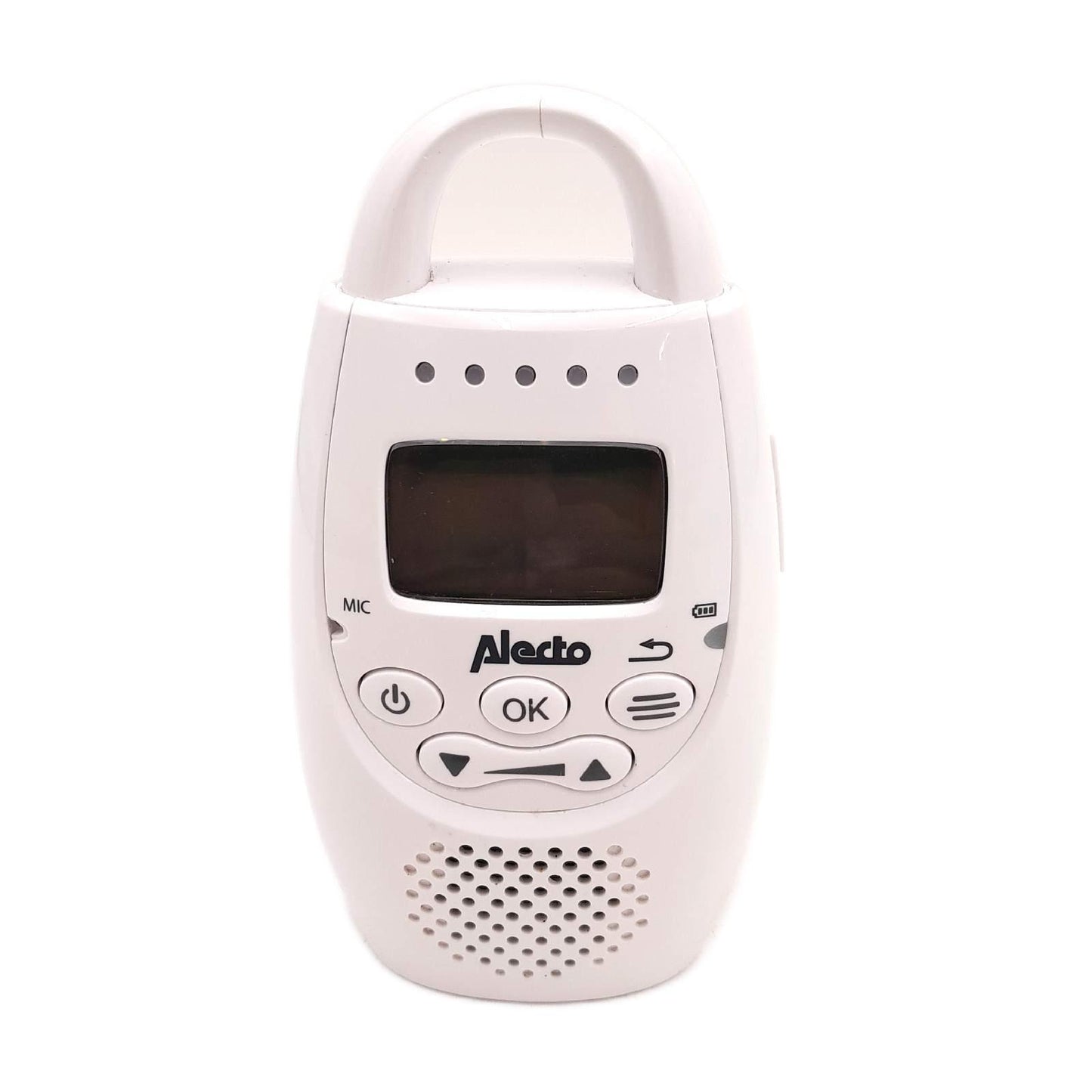 Alecto DBX-84 Eco DECT Digitales Babyphone hohe Reichweite bis zu 300 m. (100% störungsfrei), Gegensprechfunktion, Nachtlicht, LED-Geräuschanzeige und 5 Schlaflieder