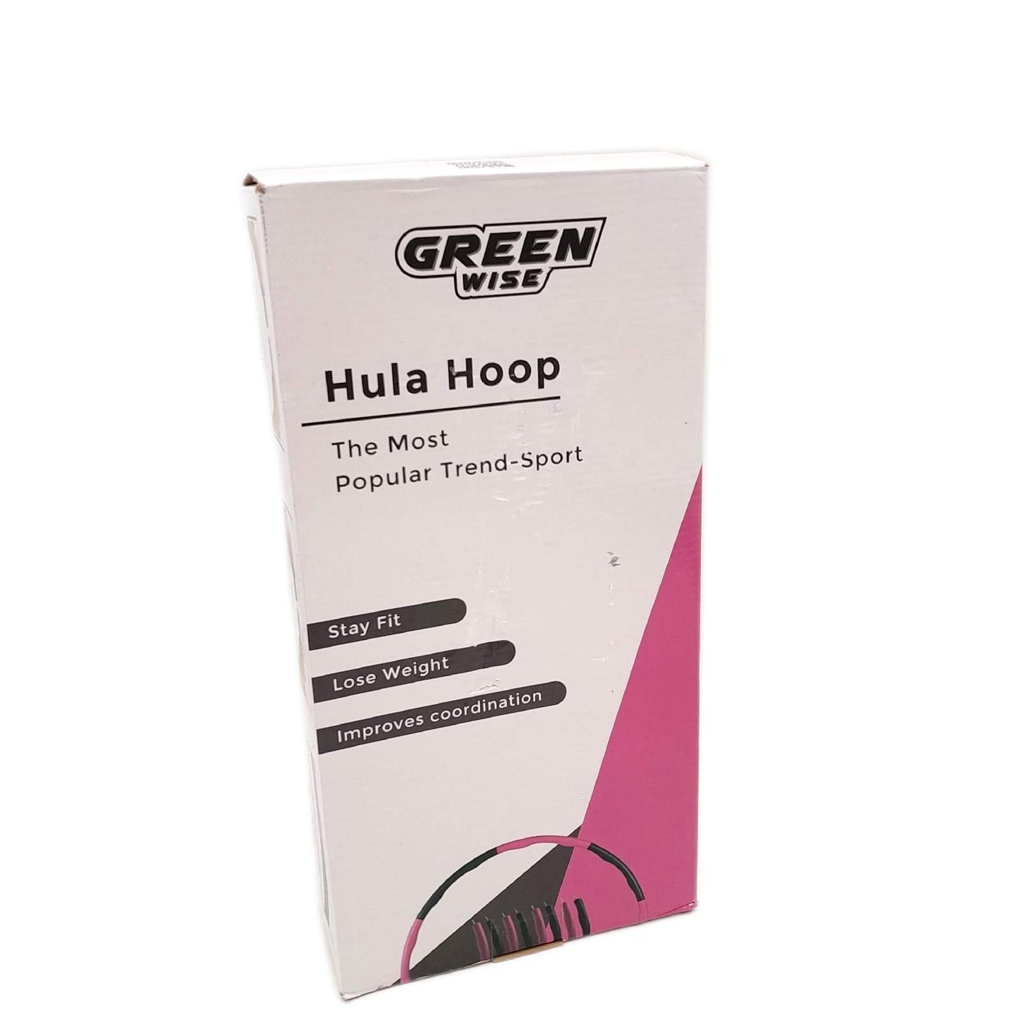 GreenWise™ Hula Hoop Sport Reifen 1,0 kg aus Edelstahl für Erwachsene & Kinder zur Gewichtsabnahme Massage Fitness | mit Videokurs | 95 cm | hochwertiger Schaumstoff | inkl. Tragetasche