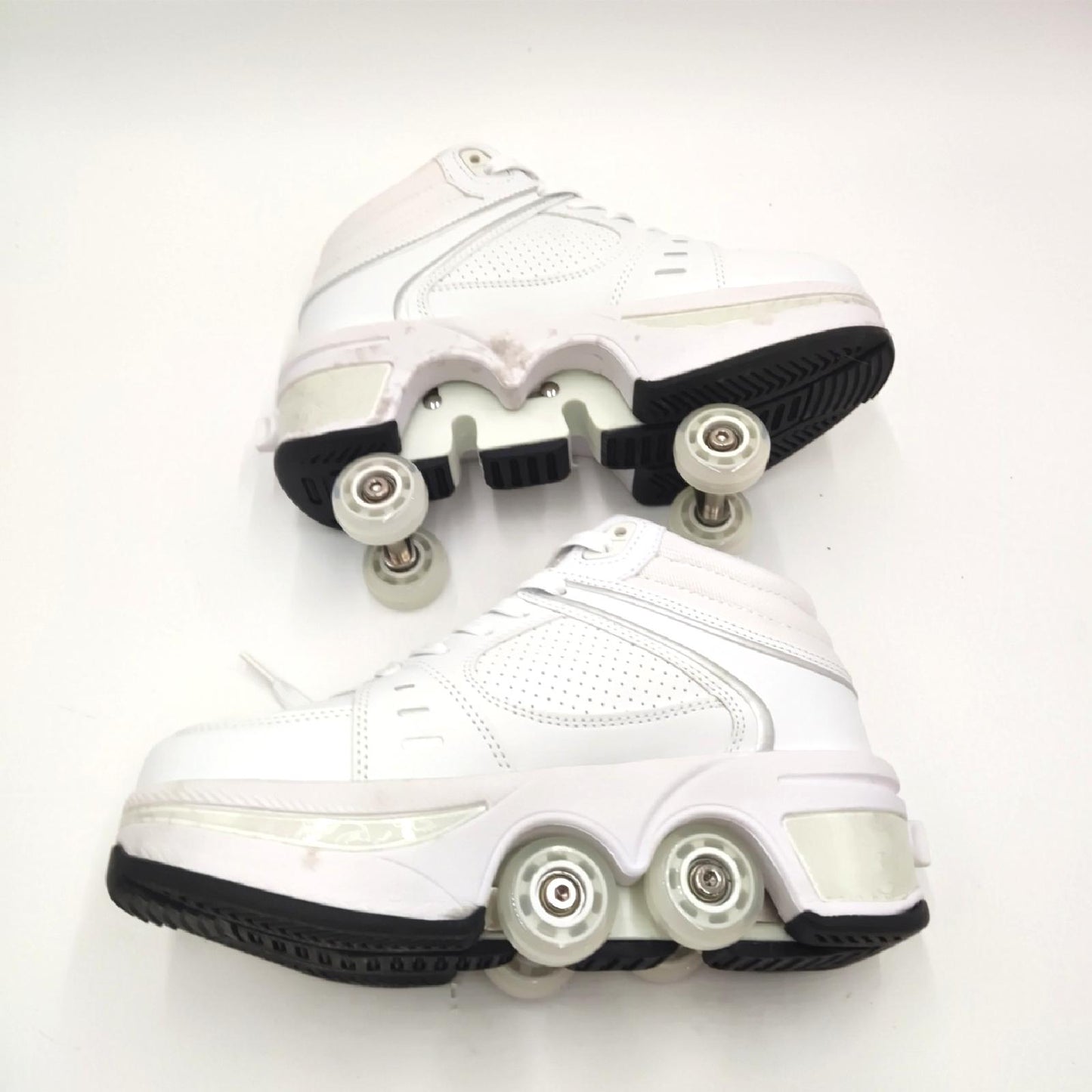 Roller Schuhe Kinderschuhe Sneakers 2 in 1 Deformed Roller Inline Spaß EU 37
