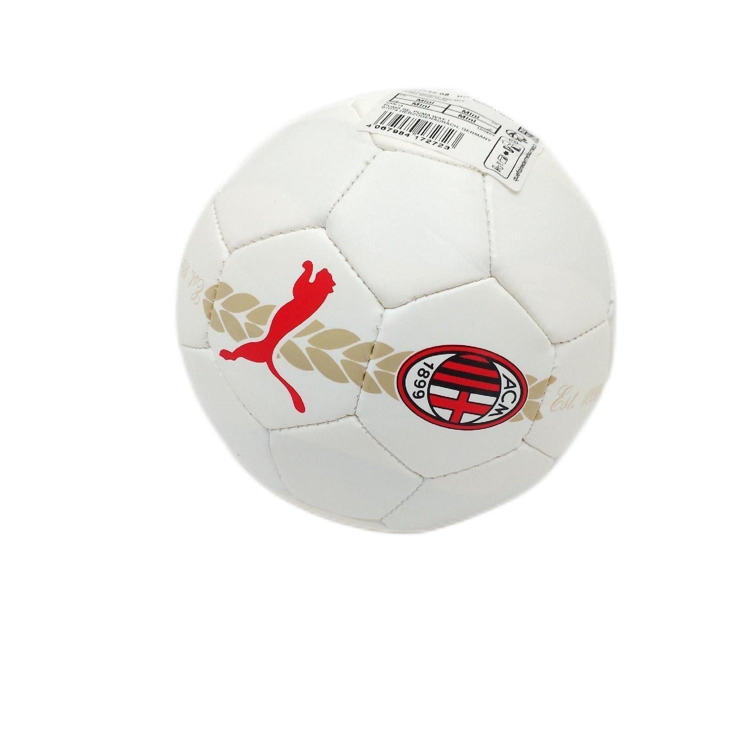 Puma Mini Fußball Fanartikel A C Milan Mini 3 Weiß Offizielles Design