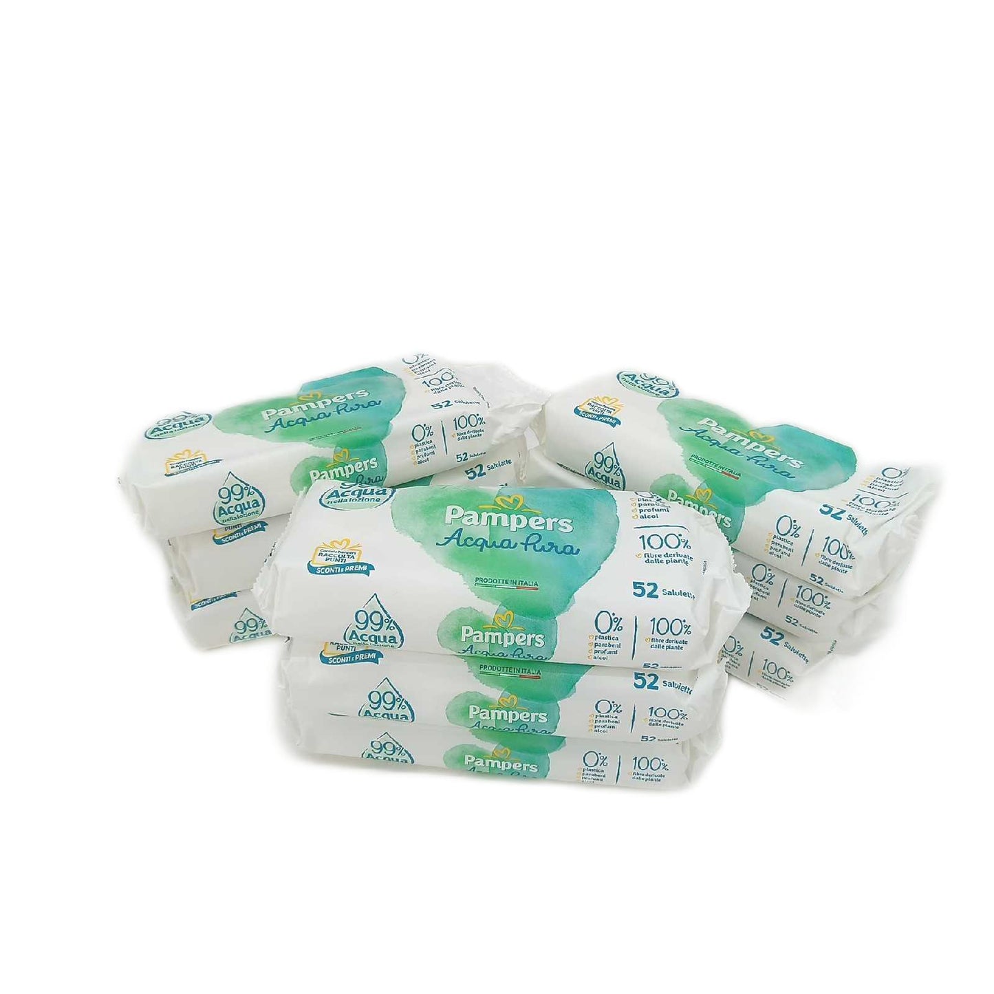 Pampers Feuchttücher Babypflege Reines Wasser Naturello 9 Packungen