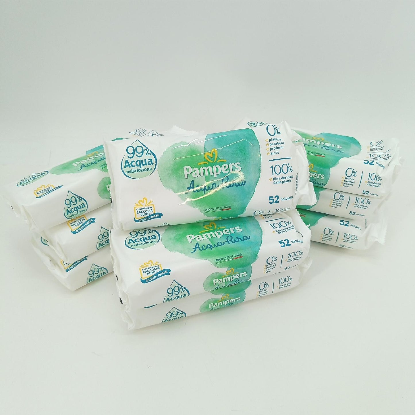 Pampers Feuchttücher Babypflege Reines Wasser Naturello 9 Packungen