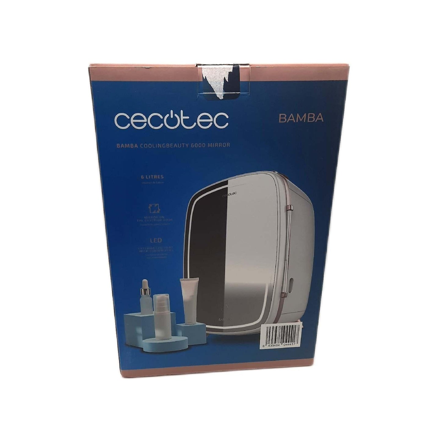 Cecotec Mini Kühlschrank Kosmetik 6 Liter Bamba CoolingBeauty 6000 Spiegel komp