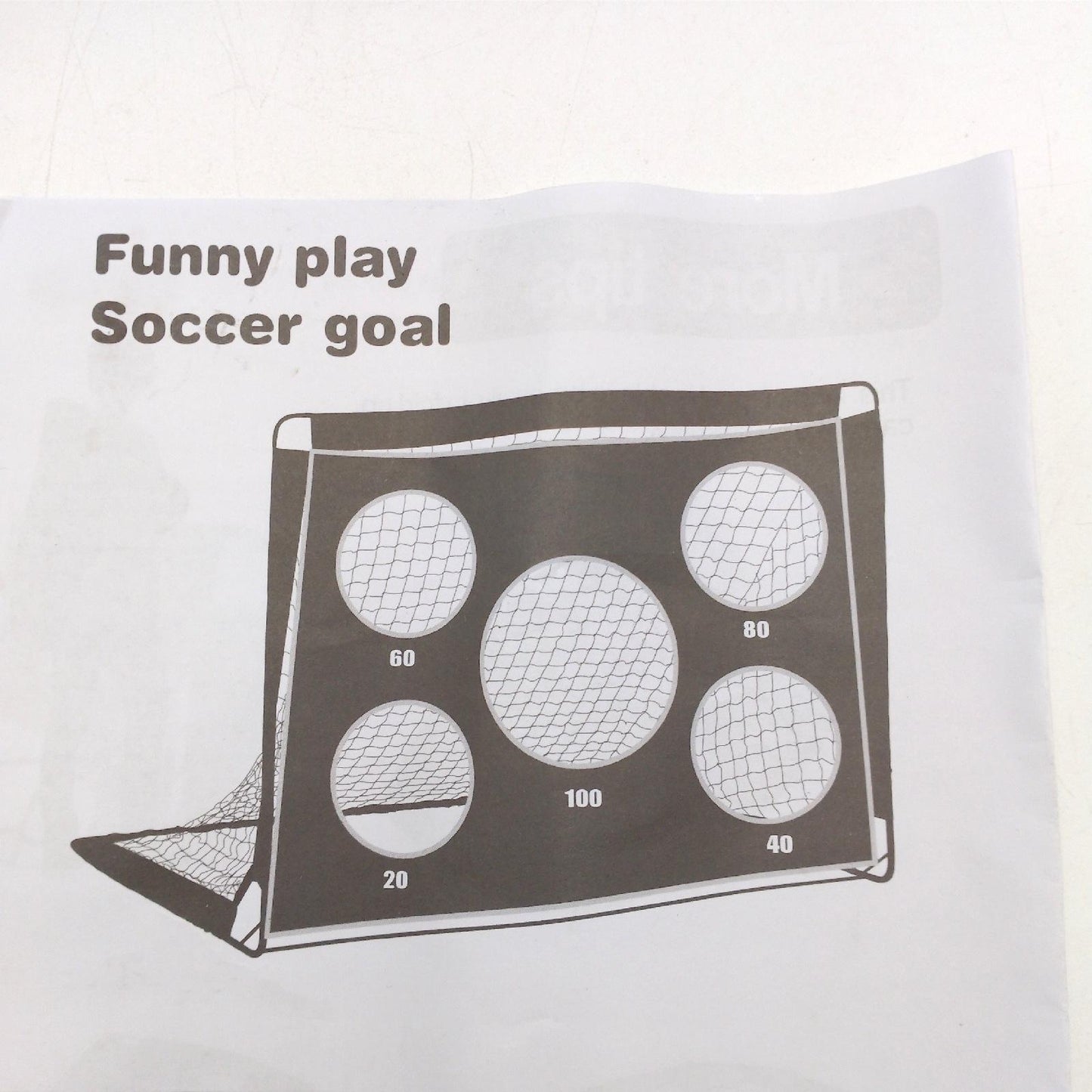 Gofady Fußballtor Sport Freizeit 2 in 1 Tragbar Stabil ideal Kinder spielen draußen