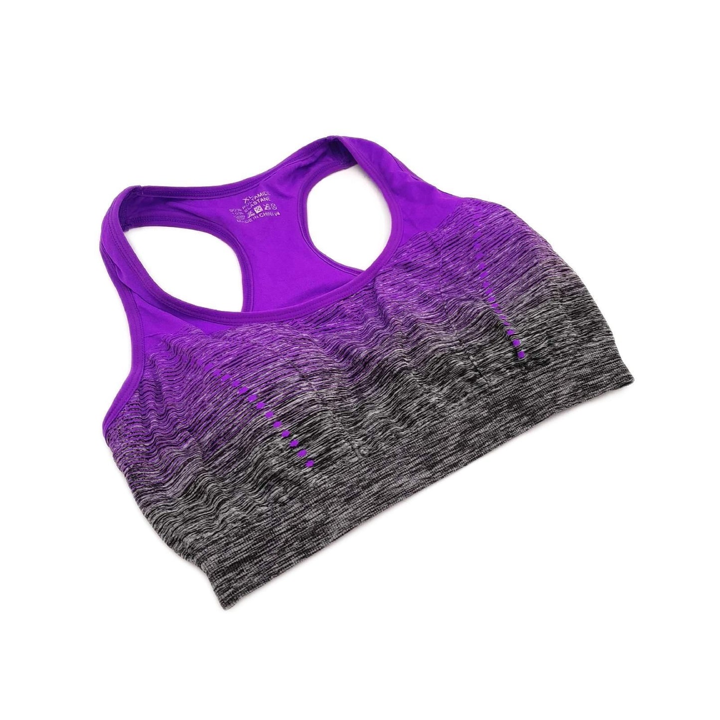 Sykooria Sport BH Damenbekleidung XL Farbverlauf Racerback Push up Bustier für