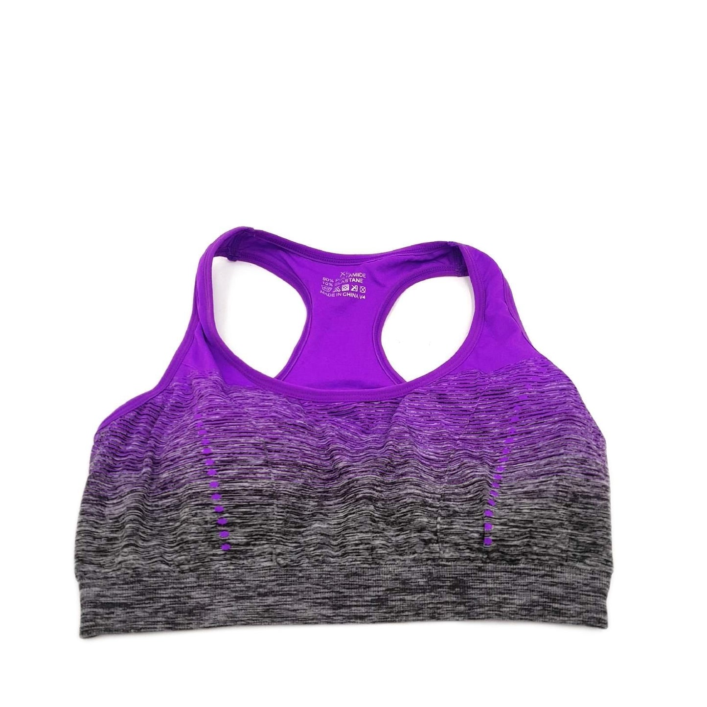 Sykooria Sport BH Damenbekleidung XL Farbverlauf Racerback Push up Bustier für