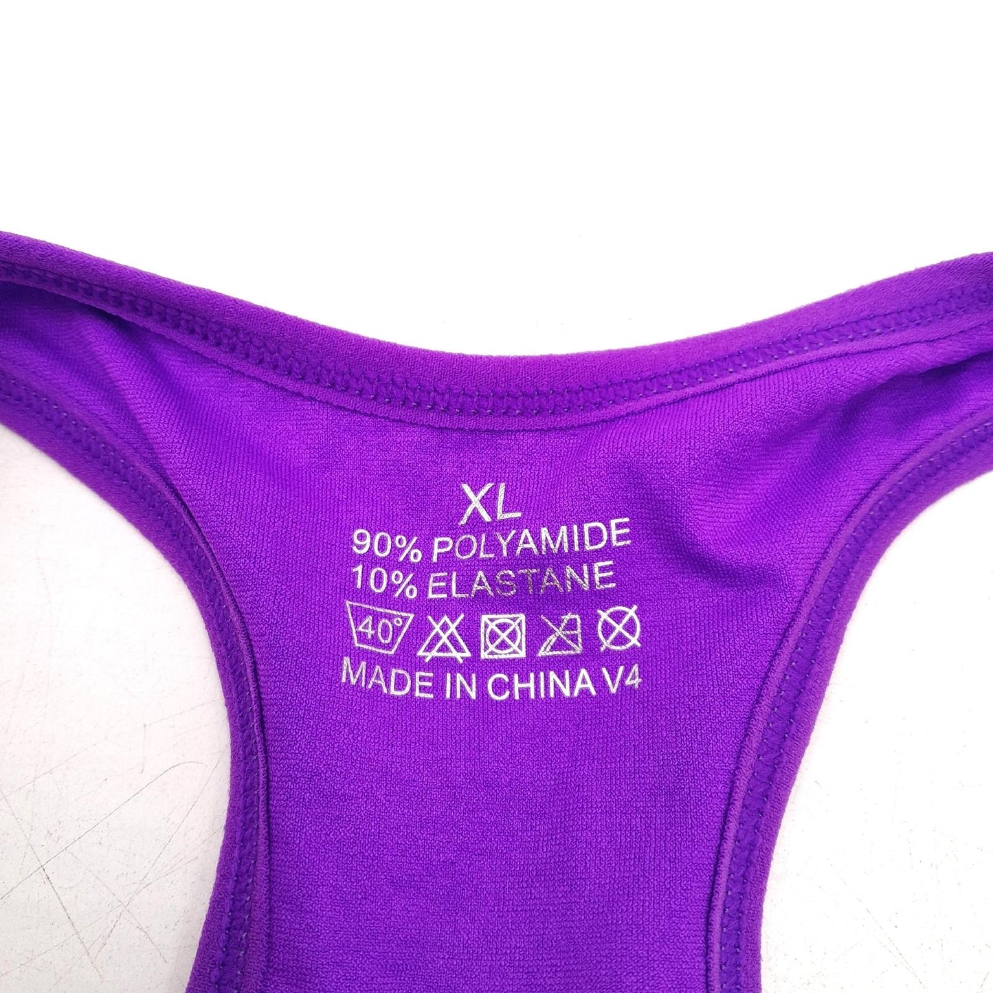 Sykooria Sport BH Damenbekleidung XL Farbverlauf Racerback Push up Bustier für