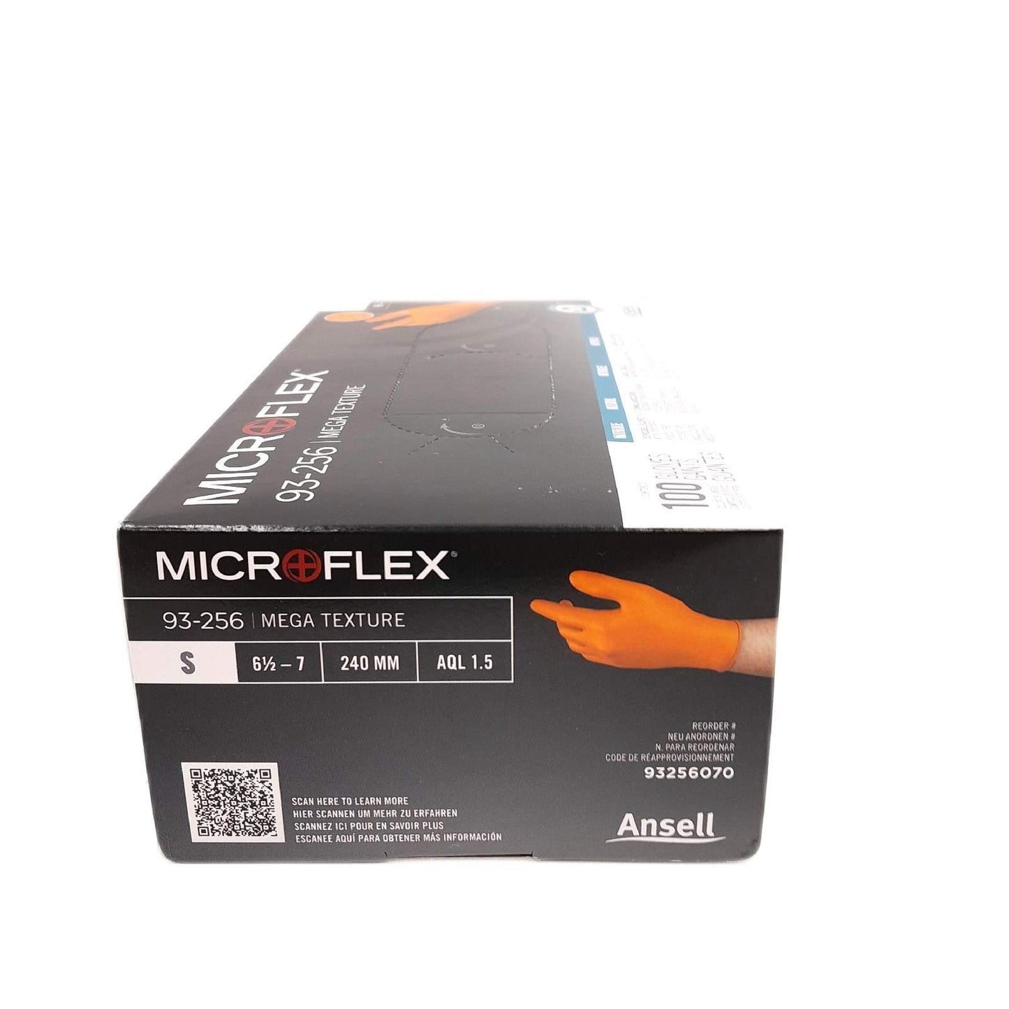 Ansell Handschuhe Einmalhandschuhe Schutzausrüstung 93 256 Orange Hautschutz Nitril