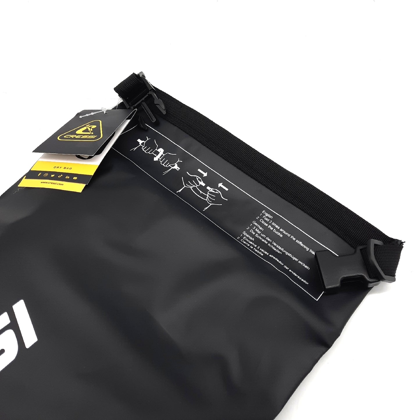 Cressi Dry Bag Tasche Tauchausrüstung Modell Dry Bag Wasserdichte lang verstellbarer Schulterriemen geeignet für Tauchen