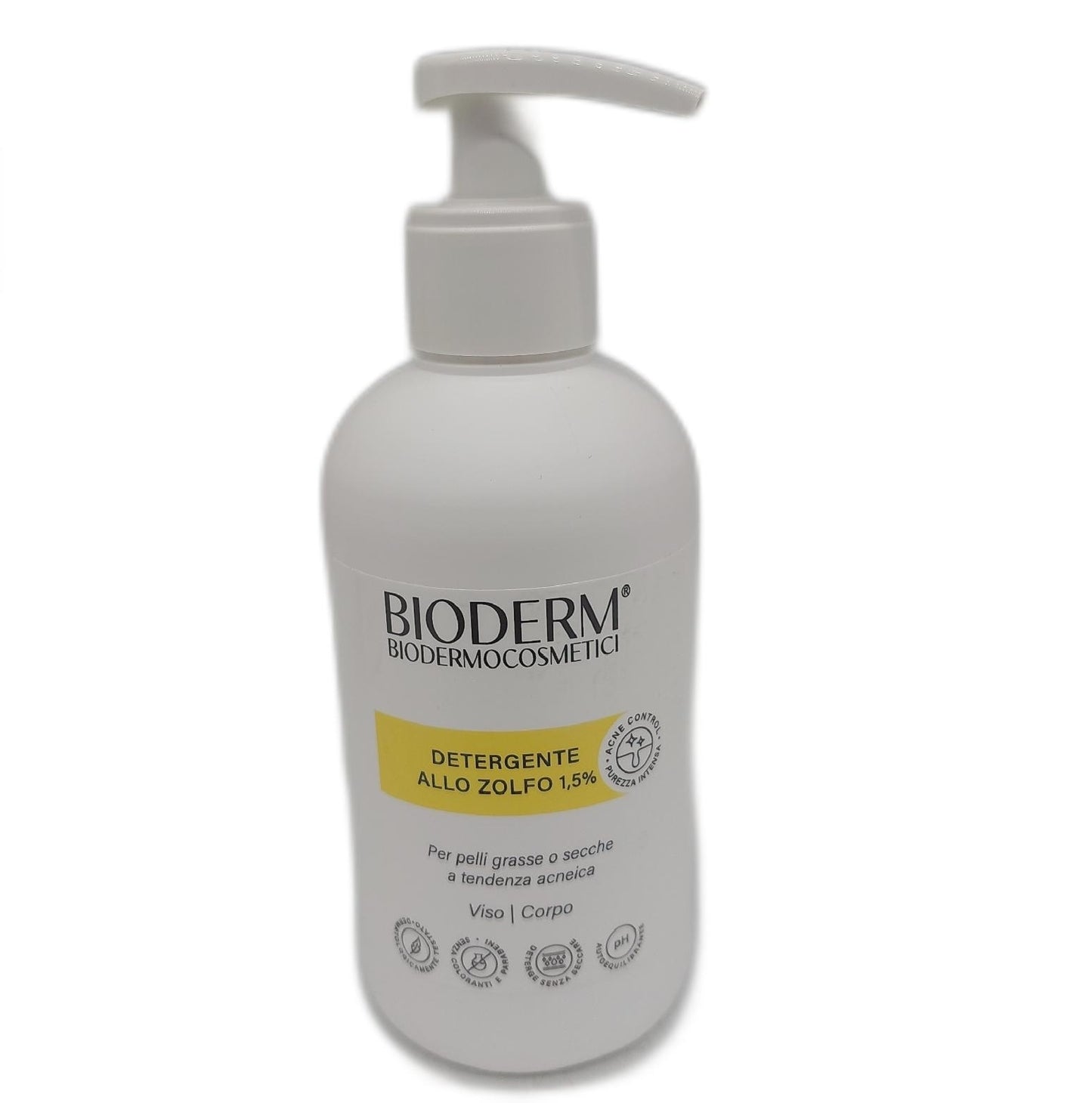 Bioderm S Schwefelhaltiges Reinigungsmittel für fettige Haut und gegen Akne, Mitesser und",